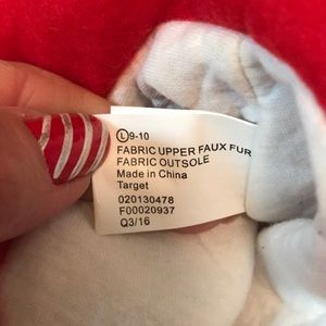 Target Shoes - Santa Slippers, Plush Target Shoes - Santa Slippers, Plush